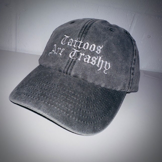 Tattoos are Trashy Acid wash Skip Cap