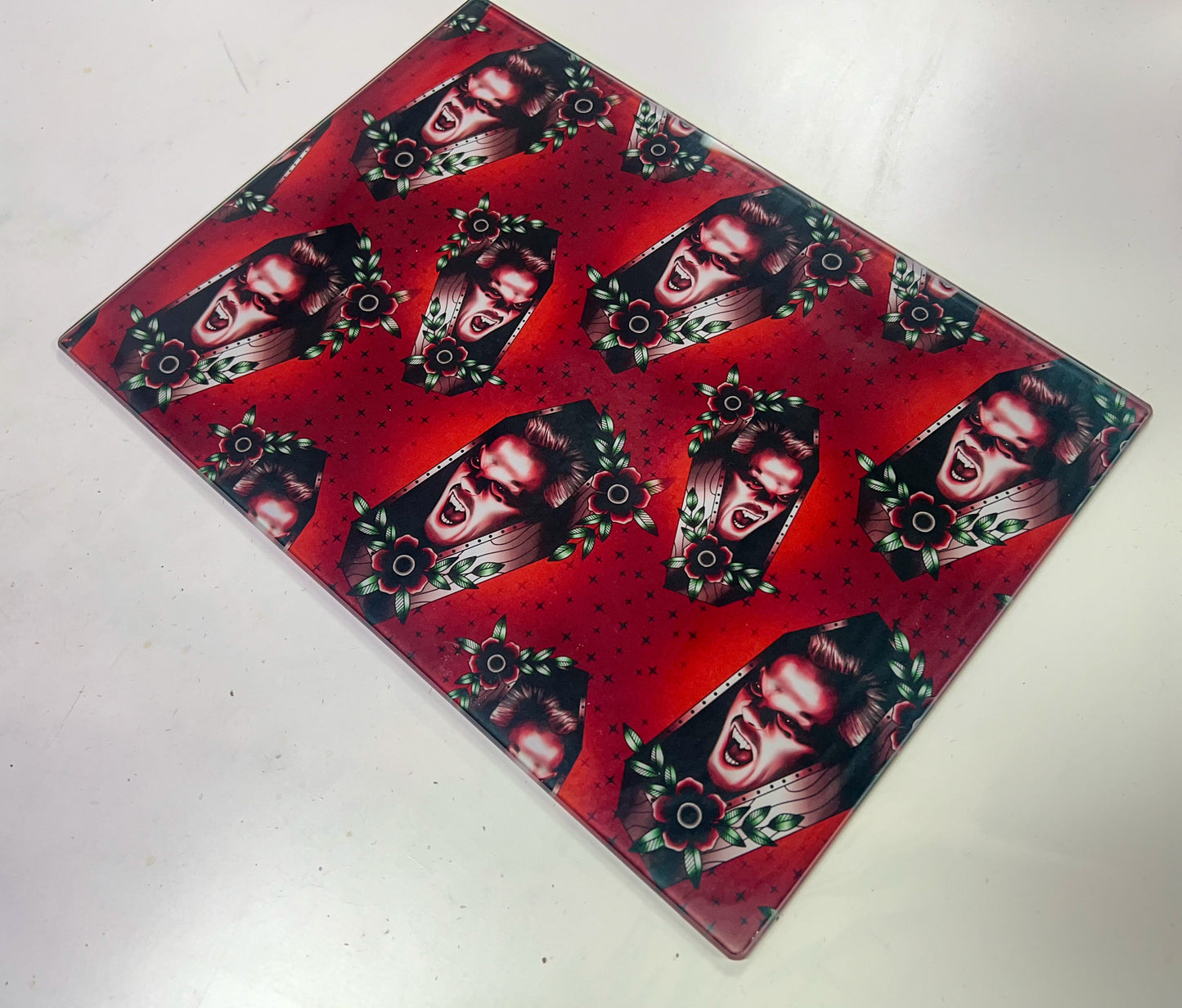 Lost Boys Glass Chopping Boards