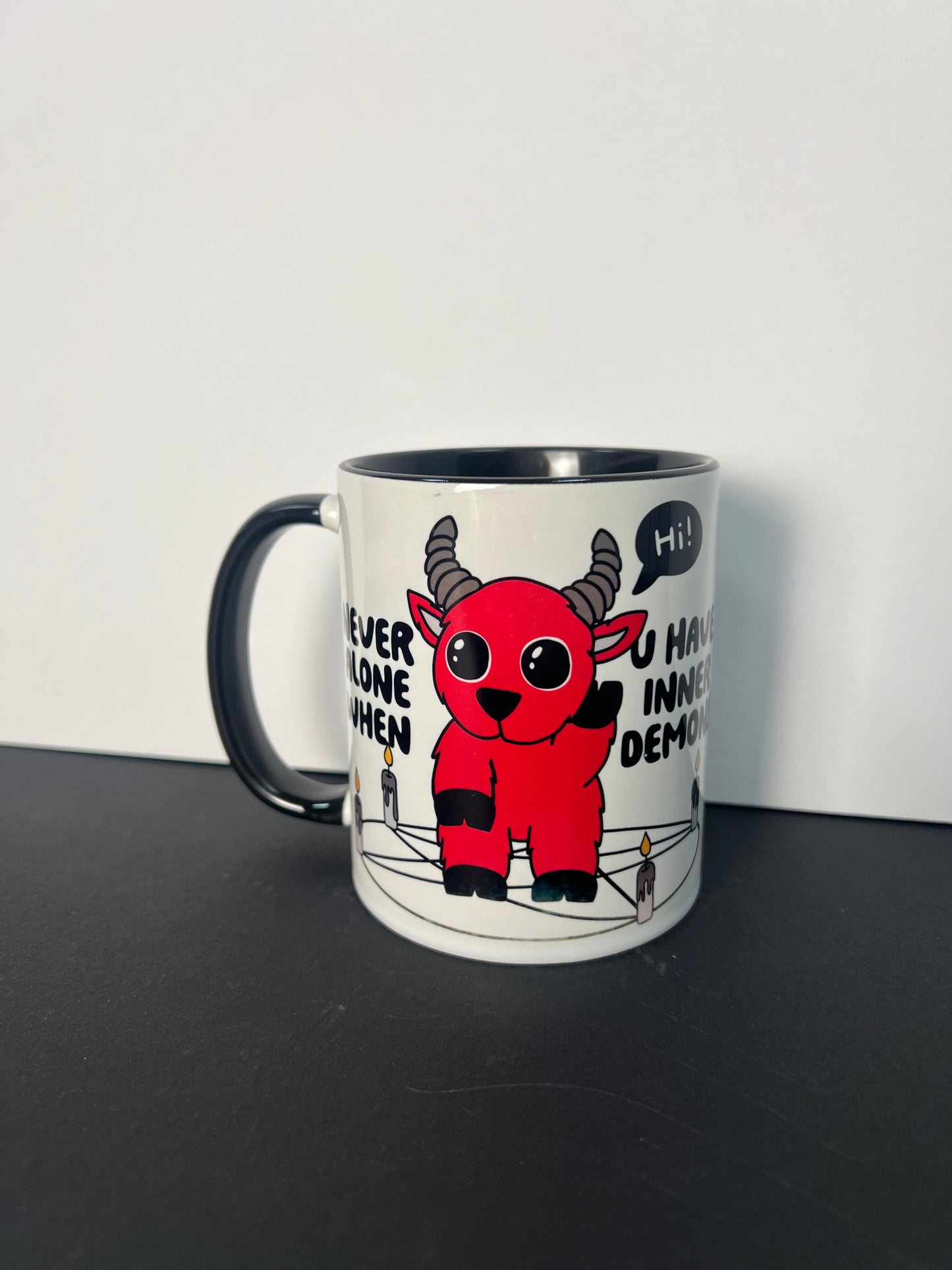 Never alone when you have inner demons mug