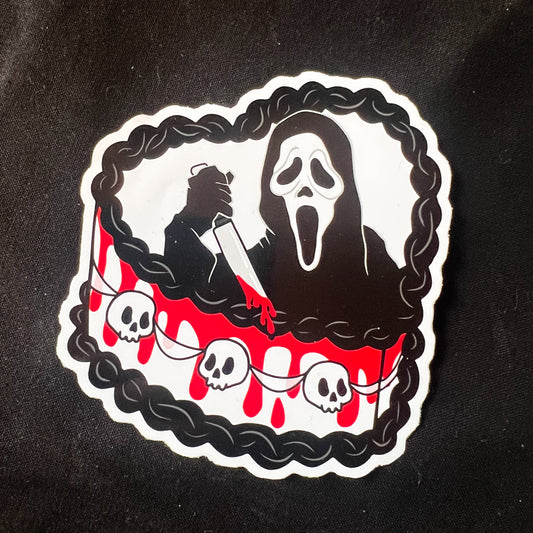 Ghostie cake Sticker
