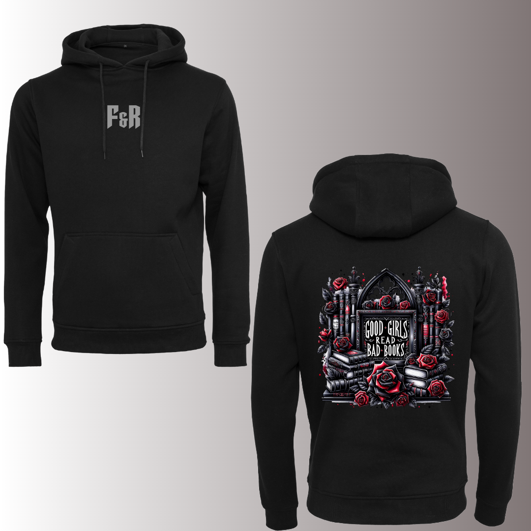Good Girls Read Bad Books Black Hoodie