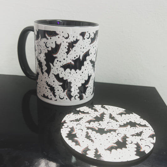 Bats Mug & Coaster Set