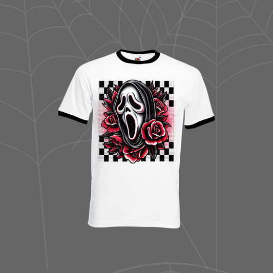 Ghostie Check Ringer Style Tee