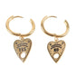 Ouija Gold Huggie Earrings