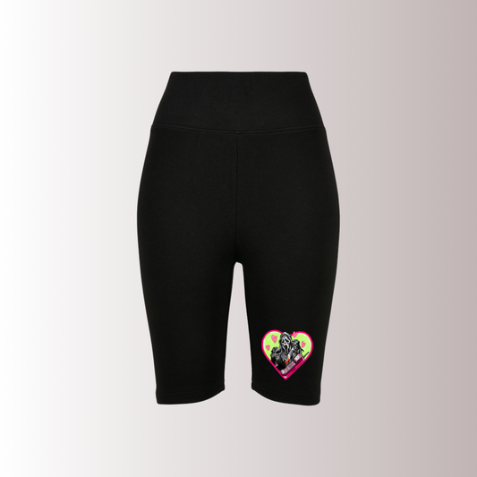 Green & Pink Gface Heart Shorts