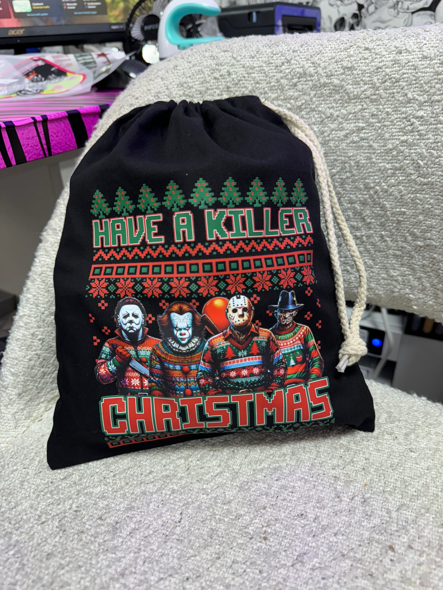 Have a Killer Christmas Small Sack with goodies