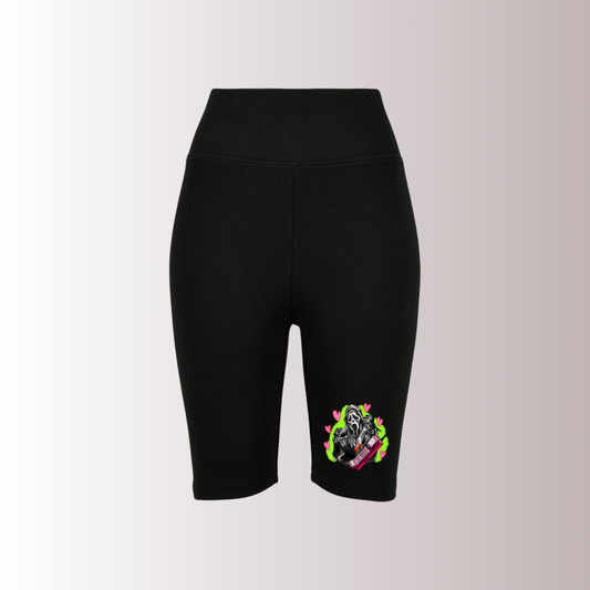 Green & Pink Gface Hearts Shorts