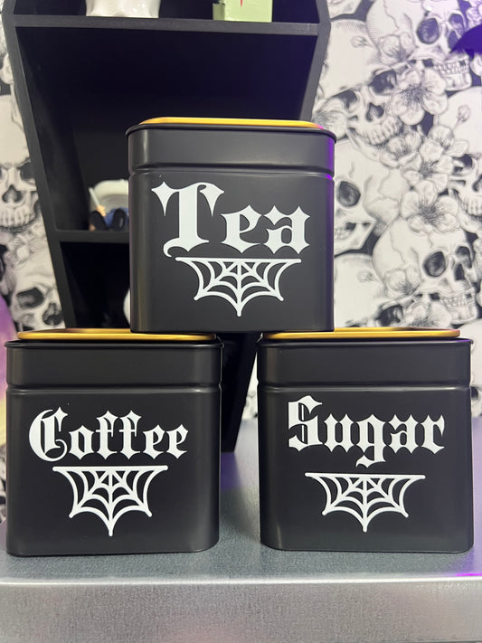 Creepy coffee canister collection