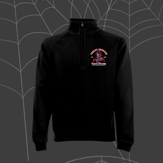 1/4 Zip Black Freddy Krueger Top