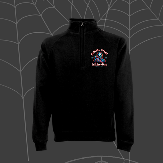 1/4 Zip Black Michael Myers Top