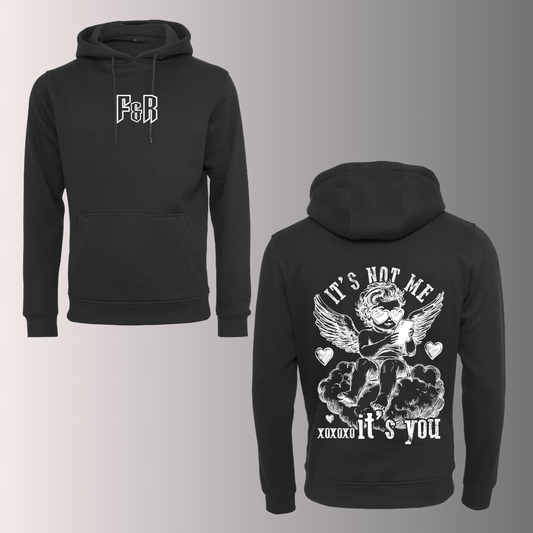 It's not you, It's Me Black & White Hoodie