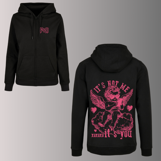 INYIM Pink Design Zip Hoodie