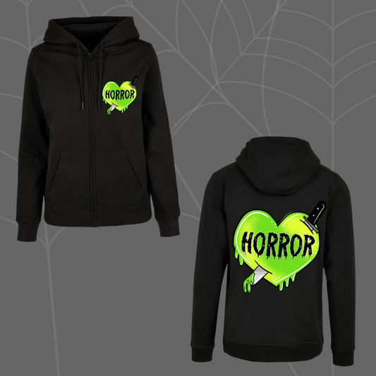 Horror Heart Zip Hoodie