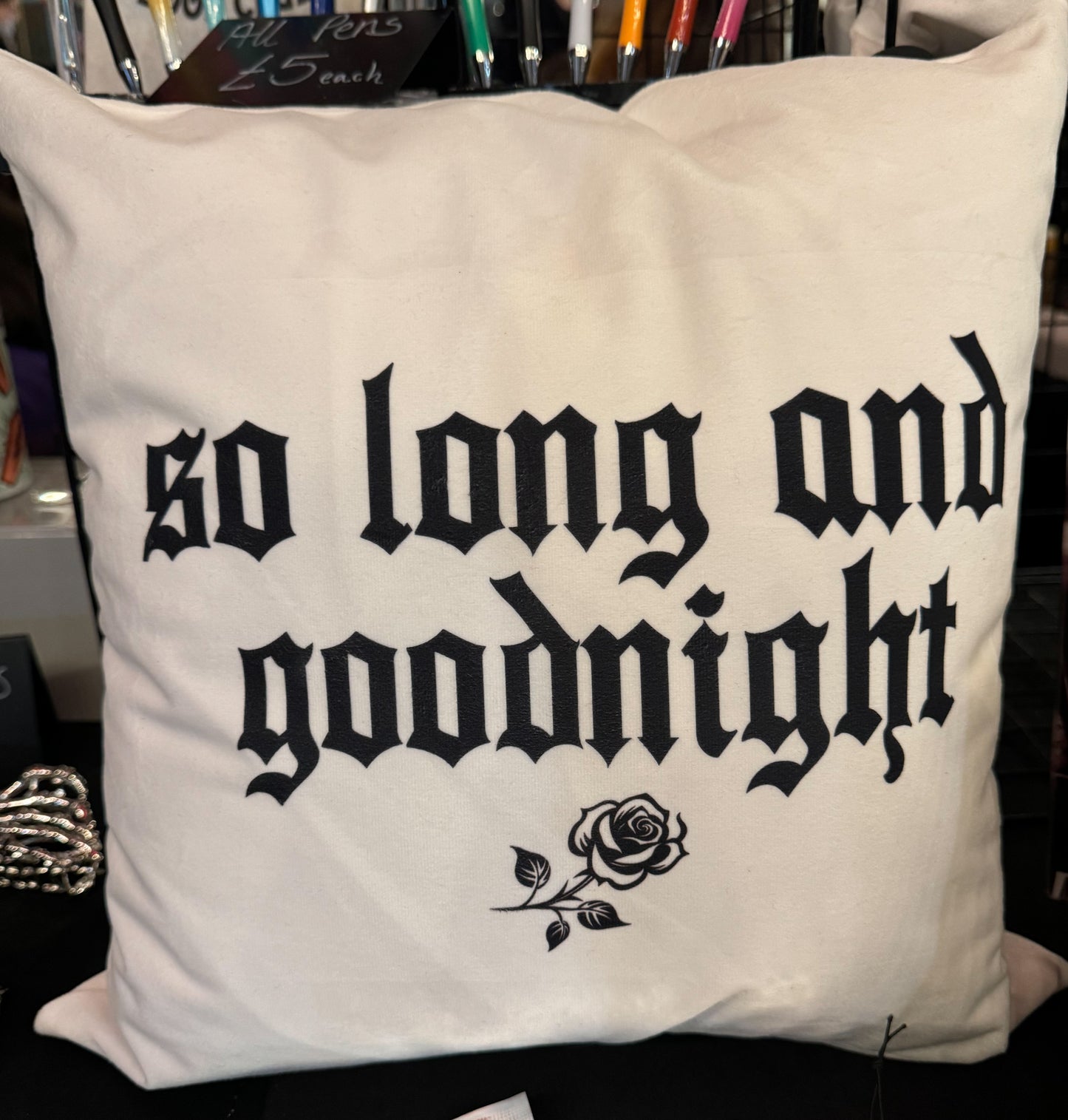 So Long & Goodnight Cushion